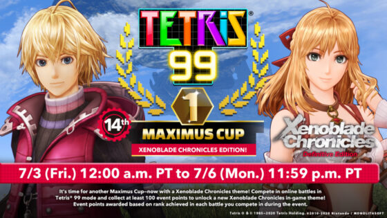 Tetris 99 Update: Xenoblade Chronicles Maximus Cup
