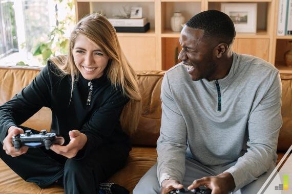 play games together in a shared space